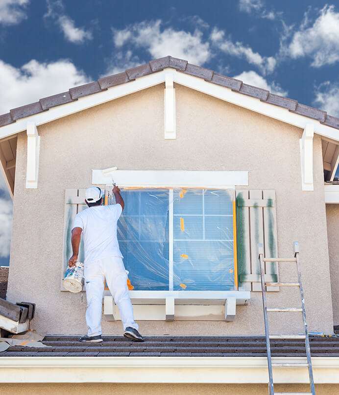 Rénovation peinture de façade et toiture